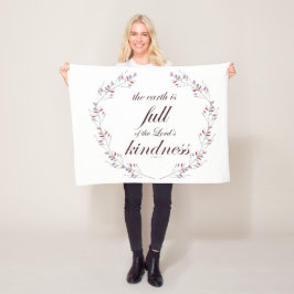 Schrift, Psalm 33, Vollkommenheit Fleecedecke