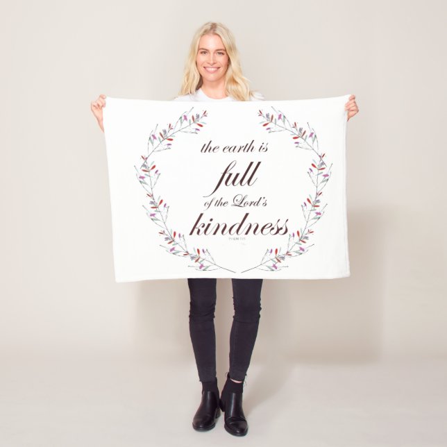 Schrift, Psalm 33, Vollkommenheit Fleecedecke (Beispiel)