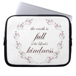 Schrift, Psalm 33, Vollkommenheit Laptopschutzhülle