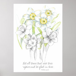 Schrift Psalms 40:16 Bibelverse Poster