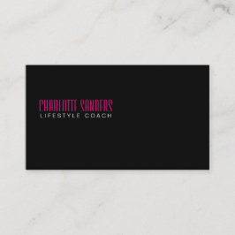 Schrift schneiden (Hot-Rosa-Hintergrund) Visitenkarte