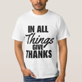Schrift Shirt in allen Dingen Männer