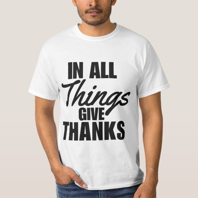 Schrift Shirt in allen Dingen Männer (Vorderseite)