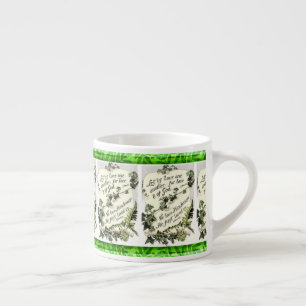 Schrift und Bildrolle Espressotasse