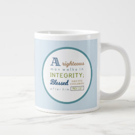 Schrift und Foto Vatertag Jumbo-Tasse