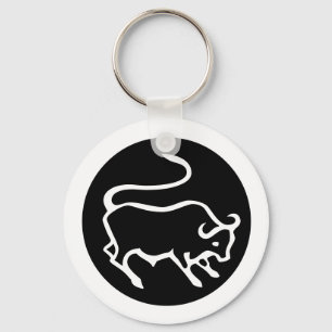Schrift Zodiac: STIER + Ihre Farben & Ideen Schlüsselanhänger