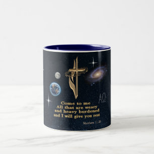Schrift Zweifarbige Tasse