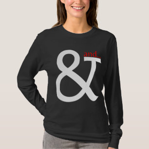 Schriftart Cookie - weiß und rot auf dunkel T-Shirt