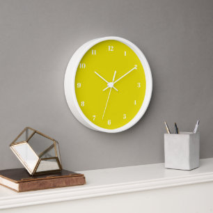 Schriftart für die gelbe Wandleuchte mit benutzerd Uhr