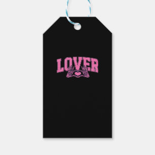 Schriftart mit Skeletthandschuhen klassisch Geschenkanhänger