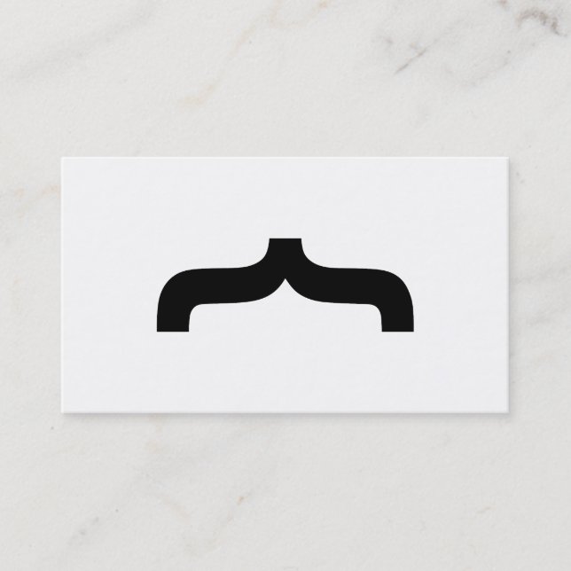 Schriftart Mustache Visitenkarte (Vorderseite)