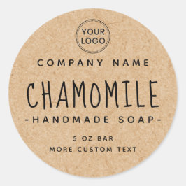 Schriftart-Papieretikett von Walker Runder Aufkleber