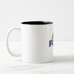 Schriftart Zweifarbige Tasse