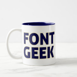 SchriftartGeek - ich kenne Ihre Art Zweifarbige Tasse