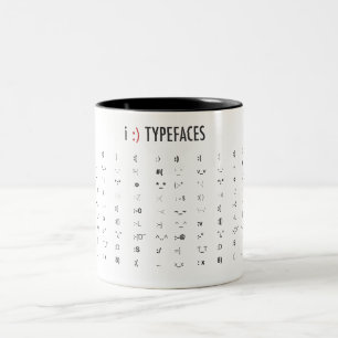 Schriftbilder Zweifarbige Tasse