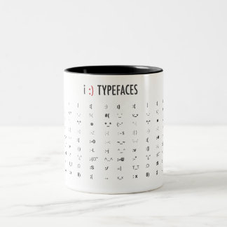 Schriftbilder Zweifarbige Tasse