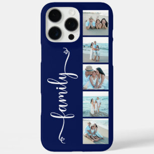 Schriftfamilie Foto Marineblau iPhone 16 Pro Max Hülle