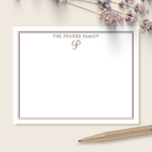 Schriftfamilie Initialen Monogramm Braunes Schreib
