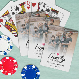 Schriftfamilie ist alles Moderne benutzerdefiniert Spielkarten