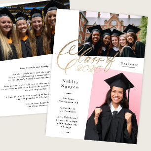 Schriftklasse 2025   3 Foto Graduate Party Ankündigung