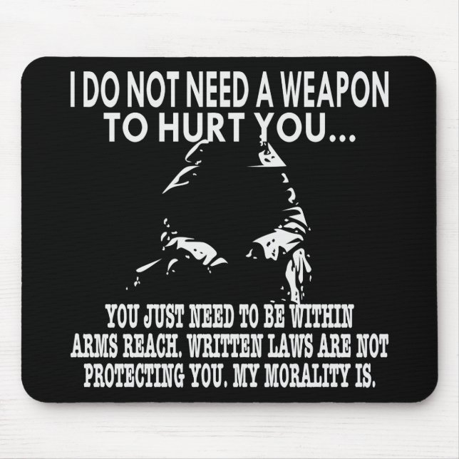 Schriftliche Gesetze schützen Sie nicht, die mein Mousepad (Vorne)