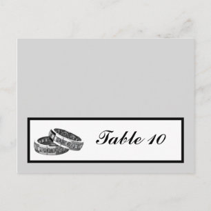 Schriftliche Platzkarte seiner/ihrer Diamanten-Hoc Postkarte