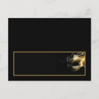 Schriftliche Platzkarte Sweet 16 Gold Black
