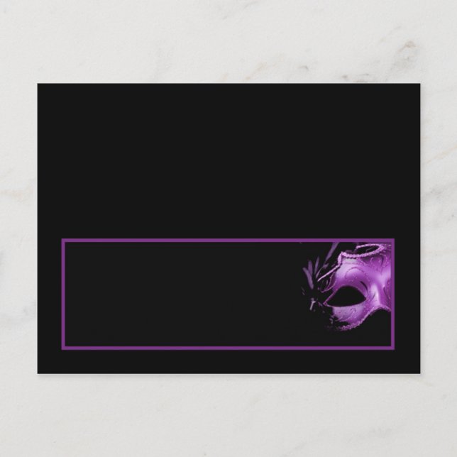 Schriftliche Platzkarte Sweet 16 Lila Lilac Black Postkarte (Vorderseite)