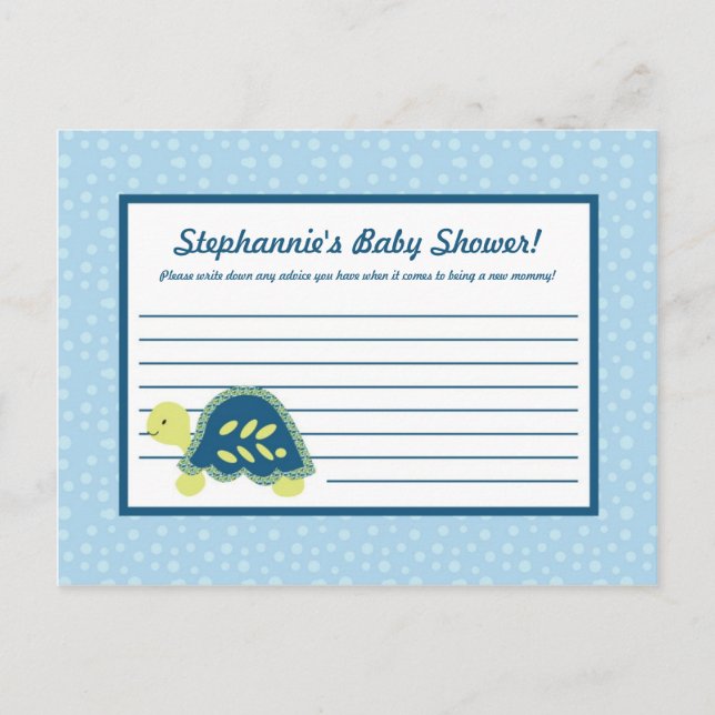 Schriftliche Ratschläge Karte Schildkrötenriff Mee (Vorderseite)