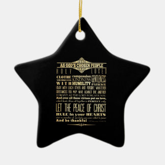 Schriftmäßiger Bibel-Vers - Colossians 3:12 - 13 Keramik Ornament