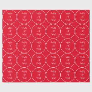Schriftsteller am Arbeitsplatz rot Geschenkpapier