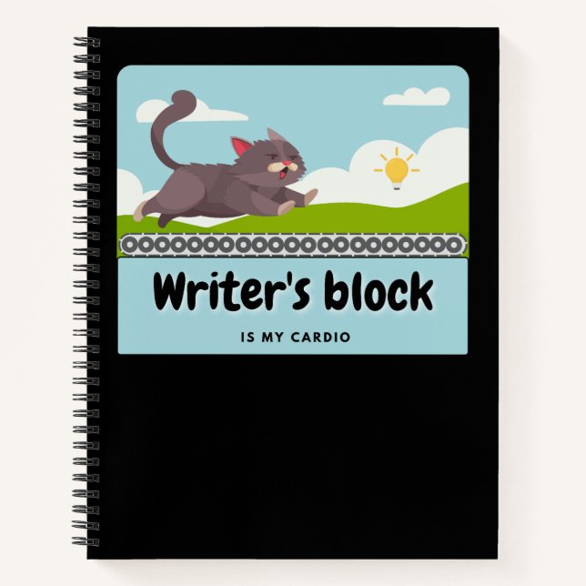 Schriftsteller-Block: Comic-Strip des Unglaublich  Notizbuch (Vorderseite)
