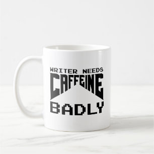 Schriftsteller brauchen Koffein Schlecht Kaffee Ta Kaffeetasse