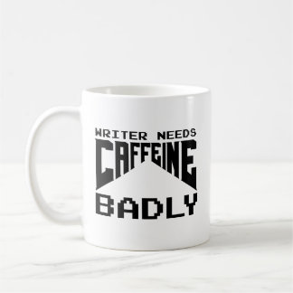 Schriftsteller brauchen Koffein Schlecht Kaffee Ta Kaffeetasse