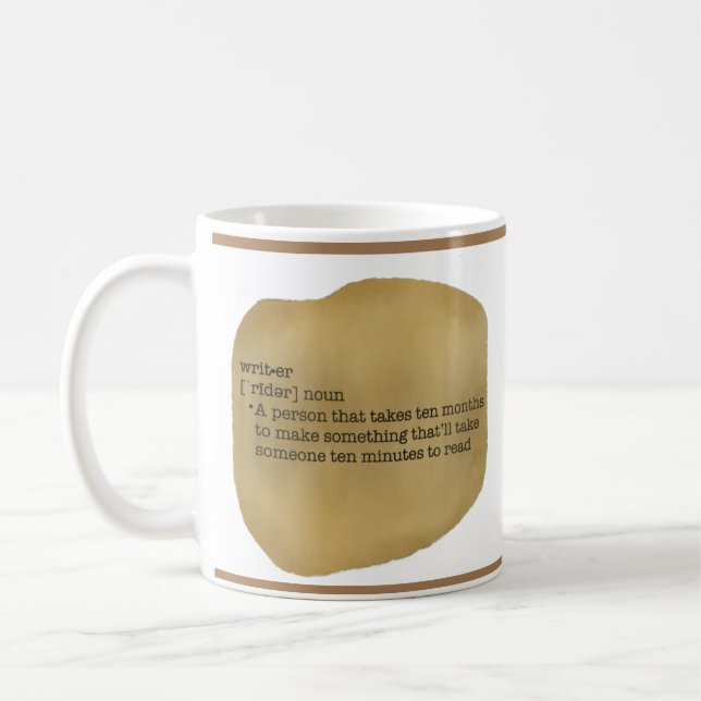Schriftsteller-Definition Kaffeetasse (Links)