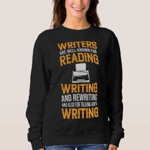 Schriftsteller, die für das Schreiben von Buchauto Sweatshirt