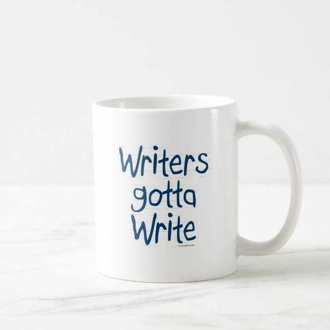Schriftsteller Gotta schreiben Autor Inspiration M Kaffeetasse (Rechts)