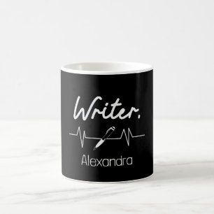 Schriftsteller Heartbeat Kaffeetasse