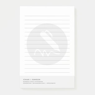 Schriftsteller oder Notar Minimalistischer Stil Post-it Klebezettel