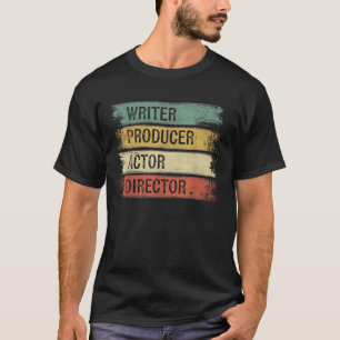 Schriftsteller Produzent Schauspieler Regisseur Fi T-Shirt