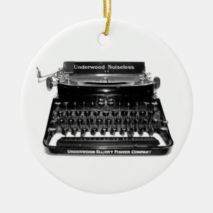 Schriftsteller Schreibmaschine Autor Romanschrifts Keramik Ornament
