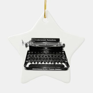Schriftsteller Schreibmaschine Autor Romanschrifts Keramik Ornament
