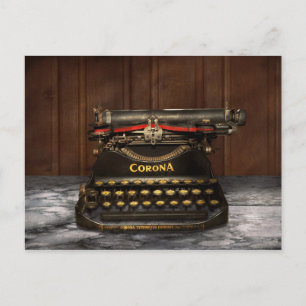 Schriftsteller - Schreibmaschine - Meine Corona Postkarte