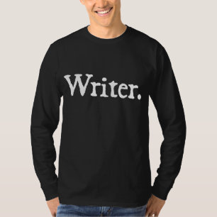 Schriftsteller. Weiß auf dunkel T-Shirt