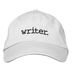 Schriftsteller White Bestickte Baseballkappe