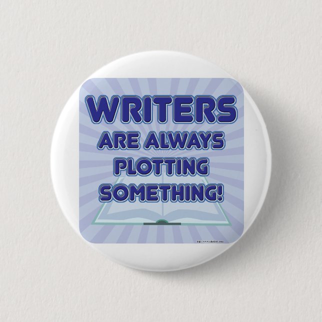 Schriftsteller zeichnen etwas aus! button (Vorderseite)
