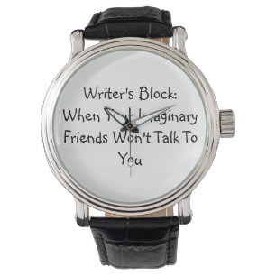 Schriftstellerblock Armbanduhr
