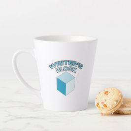 Schriftstellerblock Milchtasse