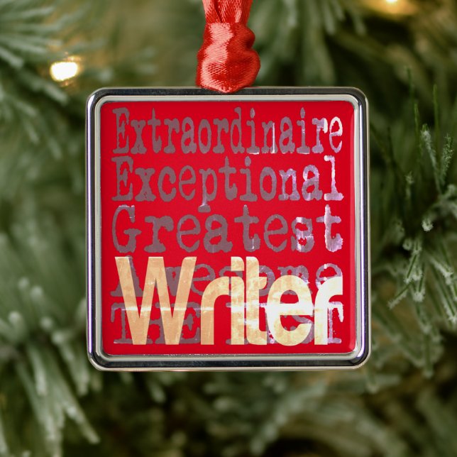 Schriftstellerin Ornament Aus Metall (Baum)