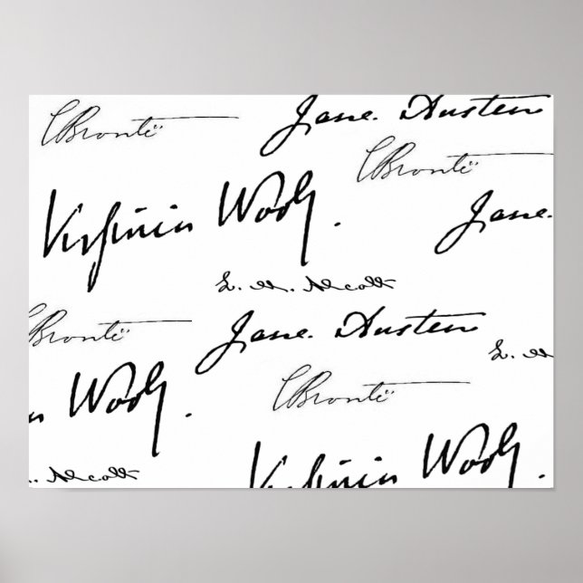 Schriftstellerinnen Poster (Vorne)